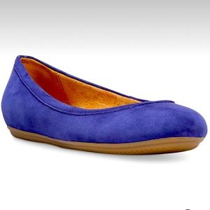 Blue flats, Naturalizer Brittany Suede Ballet Flat shoes, like new